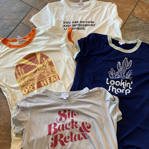 LuLaRoe Tops - 4 Liv T’s XL LulaRoe